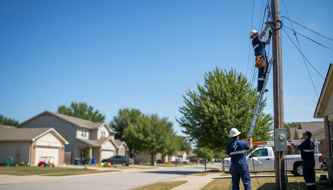 Residential electrician providing installation services in Ashley, ND